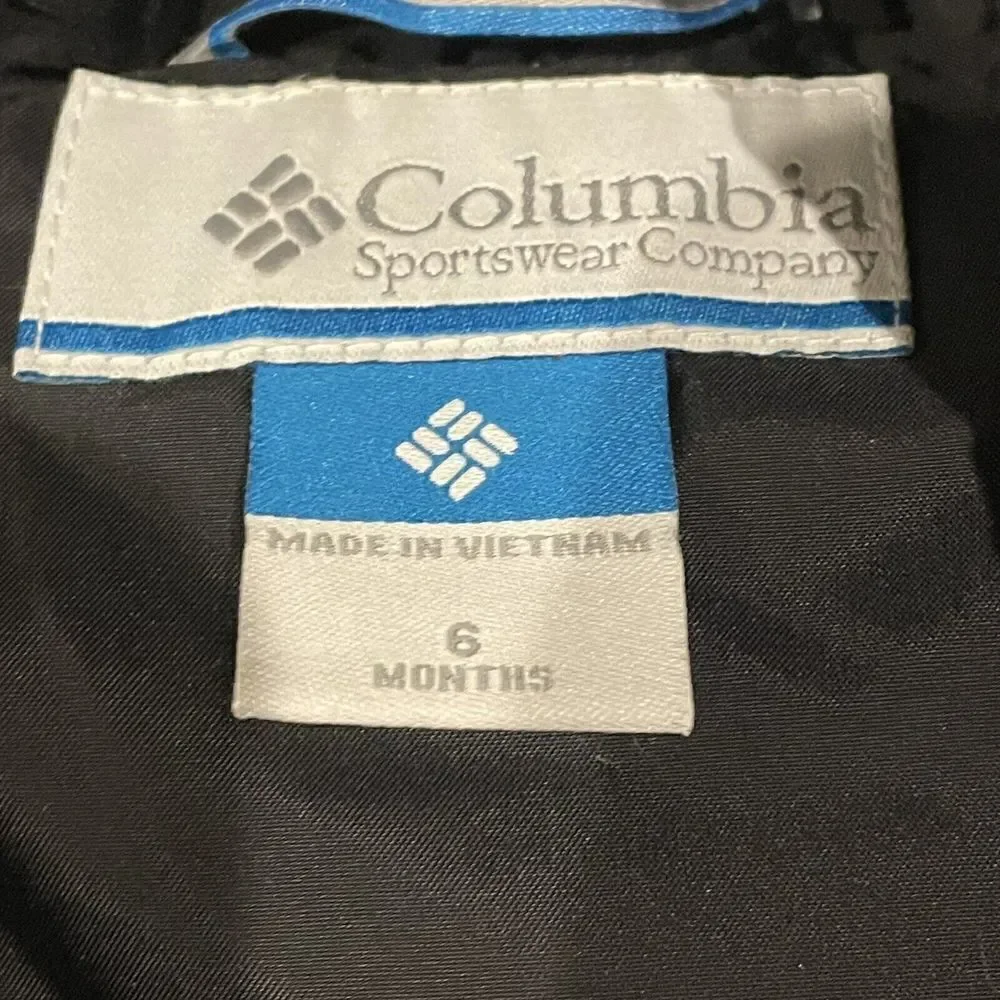Columbia Baby Snuggly Bunny Bunting Down Hooded Snowsuit 6 Months New
